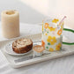 Elegant Letter-Printed Melamine Breakfast Tray