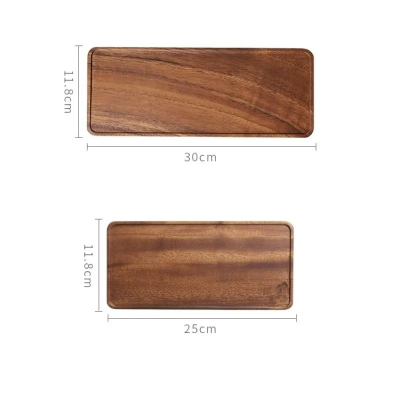 Elegant Wooden Serving Tray - Elevate Your Hosting Game