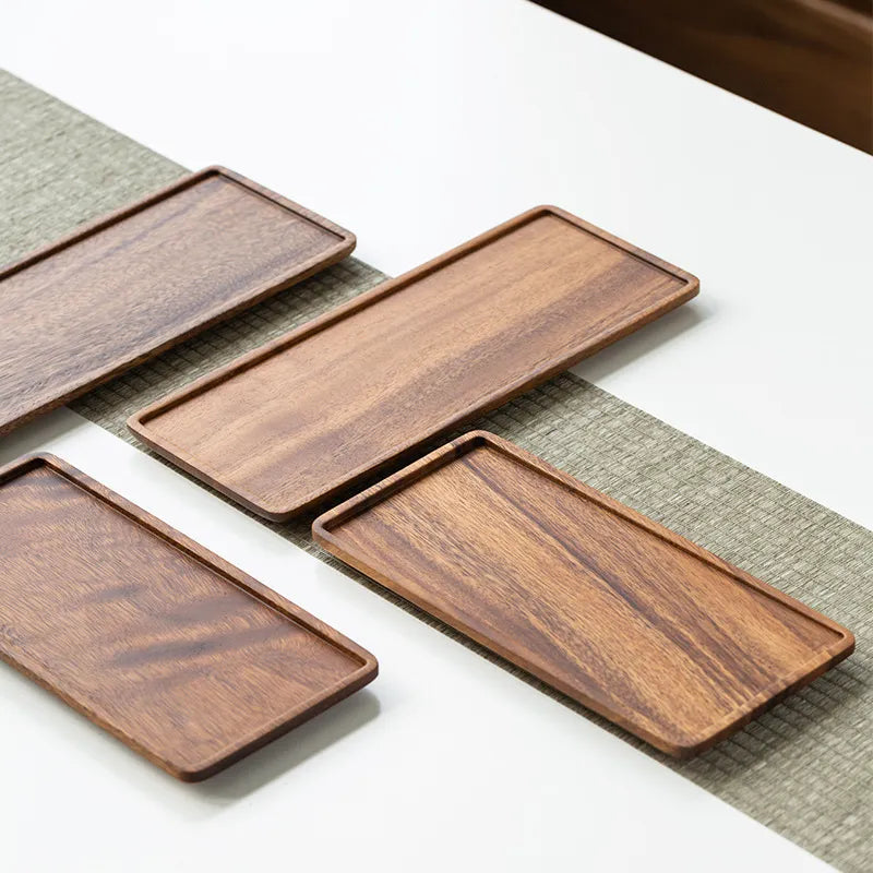 Elegant Wooden Serving Tray - Elevate Your Hosting Game