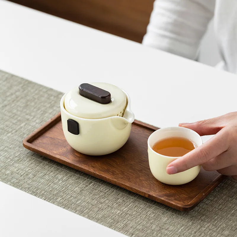 Elegant Wooden Serving Tray - Elevate Your Hosting Game