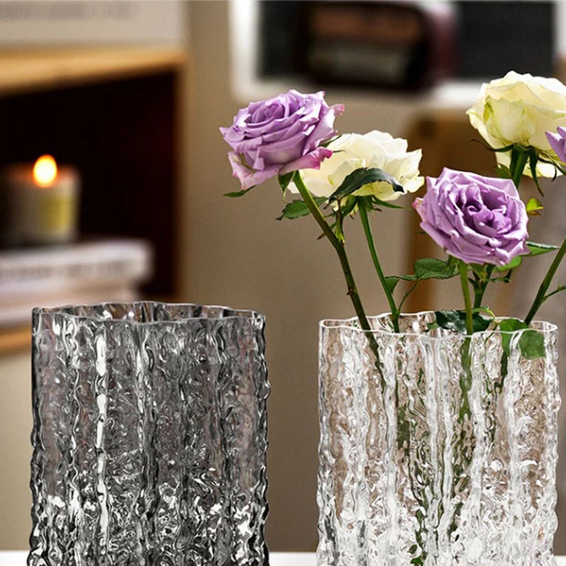 Nordic Grand Glass Vase - Elegant Home Decoration