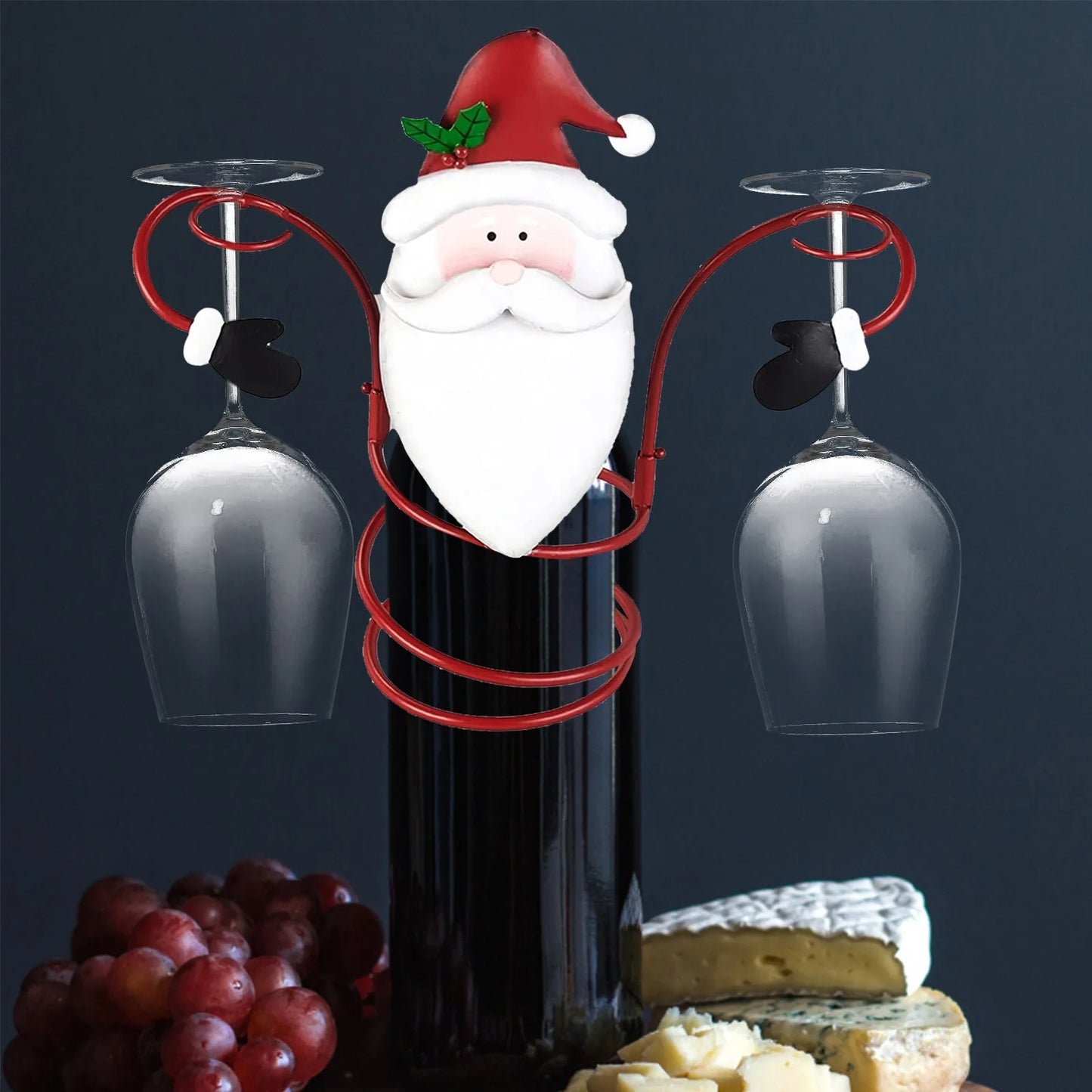 Christmas Wine and Glass Holder: A Toast to Holiday Cheer