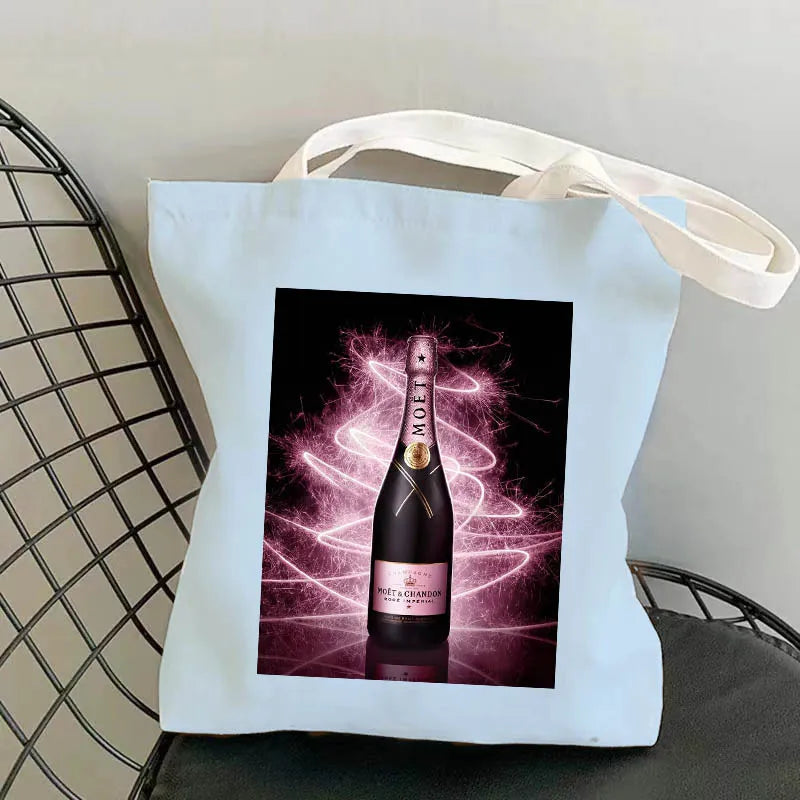 Moet Champagne Canvas Tote Bag - Your Stylish Shopping Companion