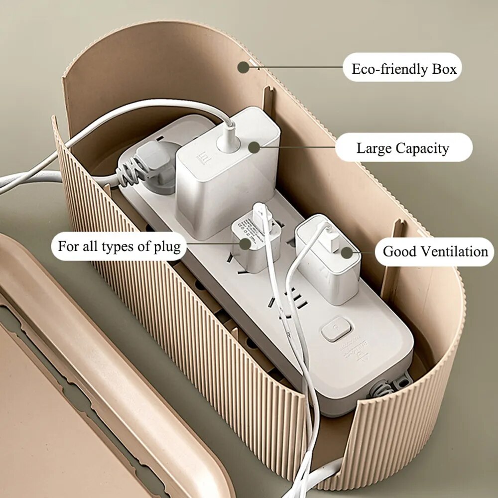 Nordic Cable and Plug Storage Box - Your Wire and Socket Solution