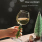 Elegant Christmas Tree Goblet Set: Toast to Festive Nights