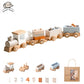 Wooden Train Adventure - Montessori Educational Toy