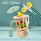 Wooden Simulation Cut Fruit Juicer Kitchen Toy Set