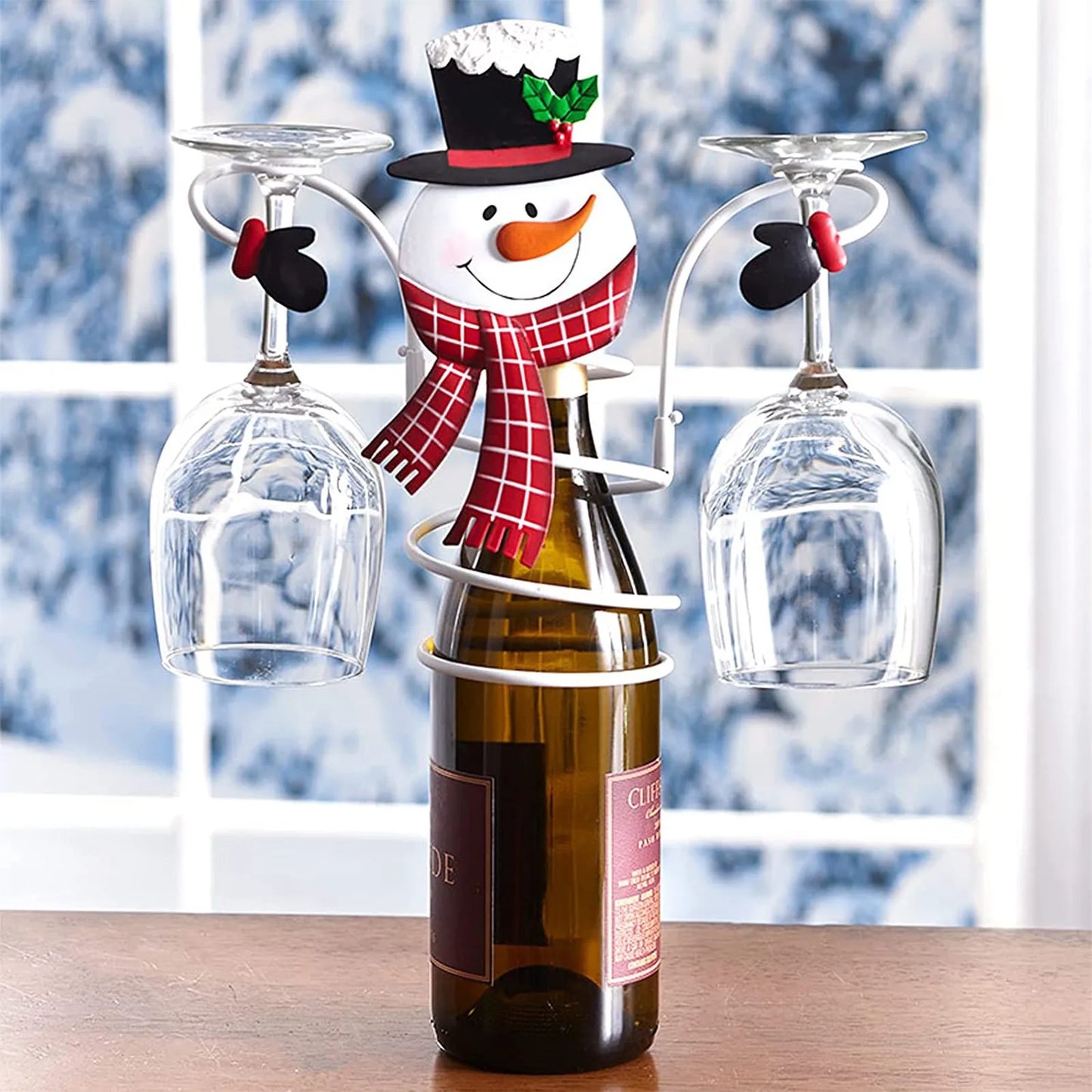 Christmas Wine and Glass Holder: A Toast to Holiday Cheer