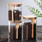 Eco-Friendly Glass Sealed Storage Jar Set - Culinary Elegance Collection