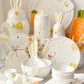 Whimsical Rabbit Delights Ceramic Tableware Set